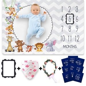 Baby milestone blanket